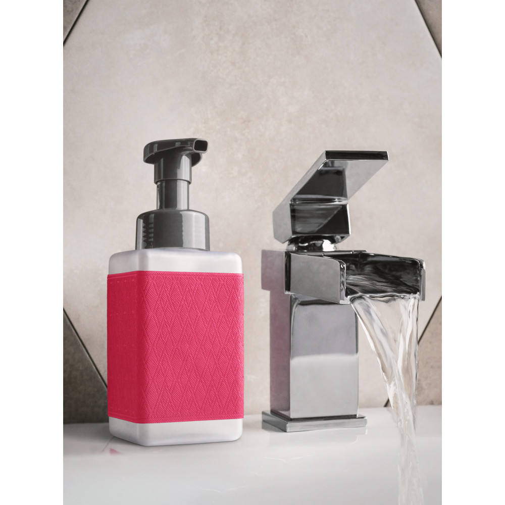 Дозатор для мыла пенный D-Foam, цвет ярко-розовый- заказать в интернет .